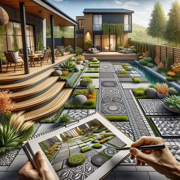 Innovative paving patterns can significantly enhance the visual appeal of outdoor spaces.